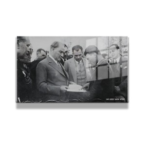 Atatürk Cam Tablo Yatay 04