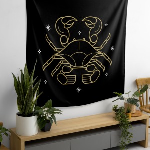 Bohem,Yoga, Meditasyon,Burçlar ve Mandala Temalı,  Duvar Örtüsü 35