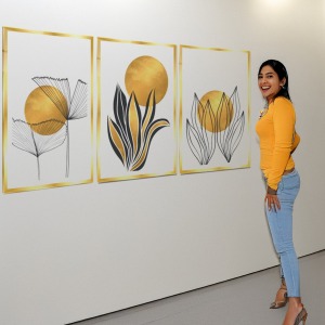 Üç Parçalı Cam Tablo 159