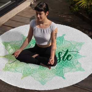 Yoga, Meditasyon,Burçlar ve Mandala Temalı,  Meditasyon Halısı 68