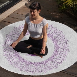 Yoga, Meditasyon,Burçlar ve Mandala Temalı,  Meditasyon Halısı 43